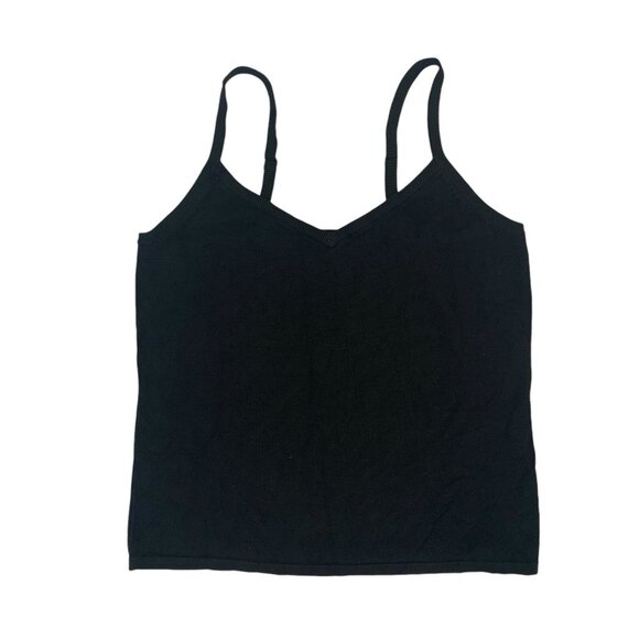 Pamela McCoy Knit Top 1X Plus Black NWT Tank Sleeveless Casual Minimal - Picture 1 of 6